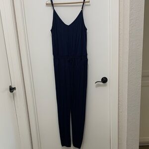 SOMA Lounge Navy Blue Jumpsuit Sz L